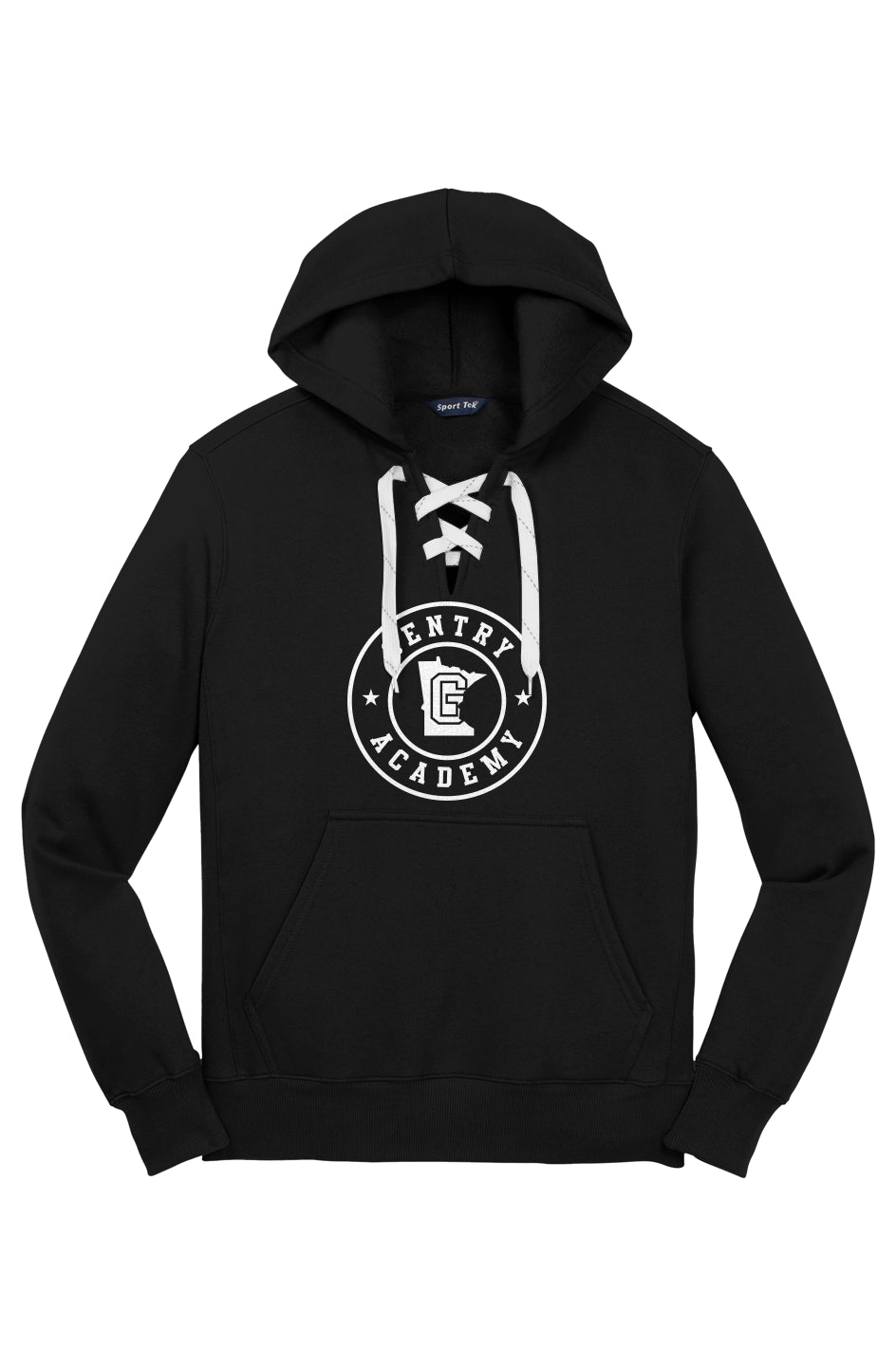 Gentry Academy Radial Lace Up Pullover Hoodie