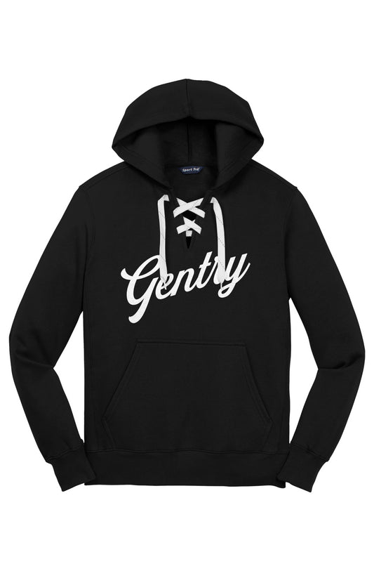 Gentry Academy Script Lace Up Pullover Hoodie