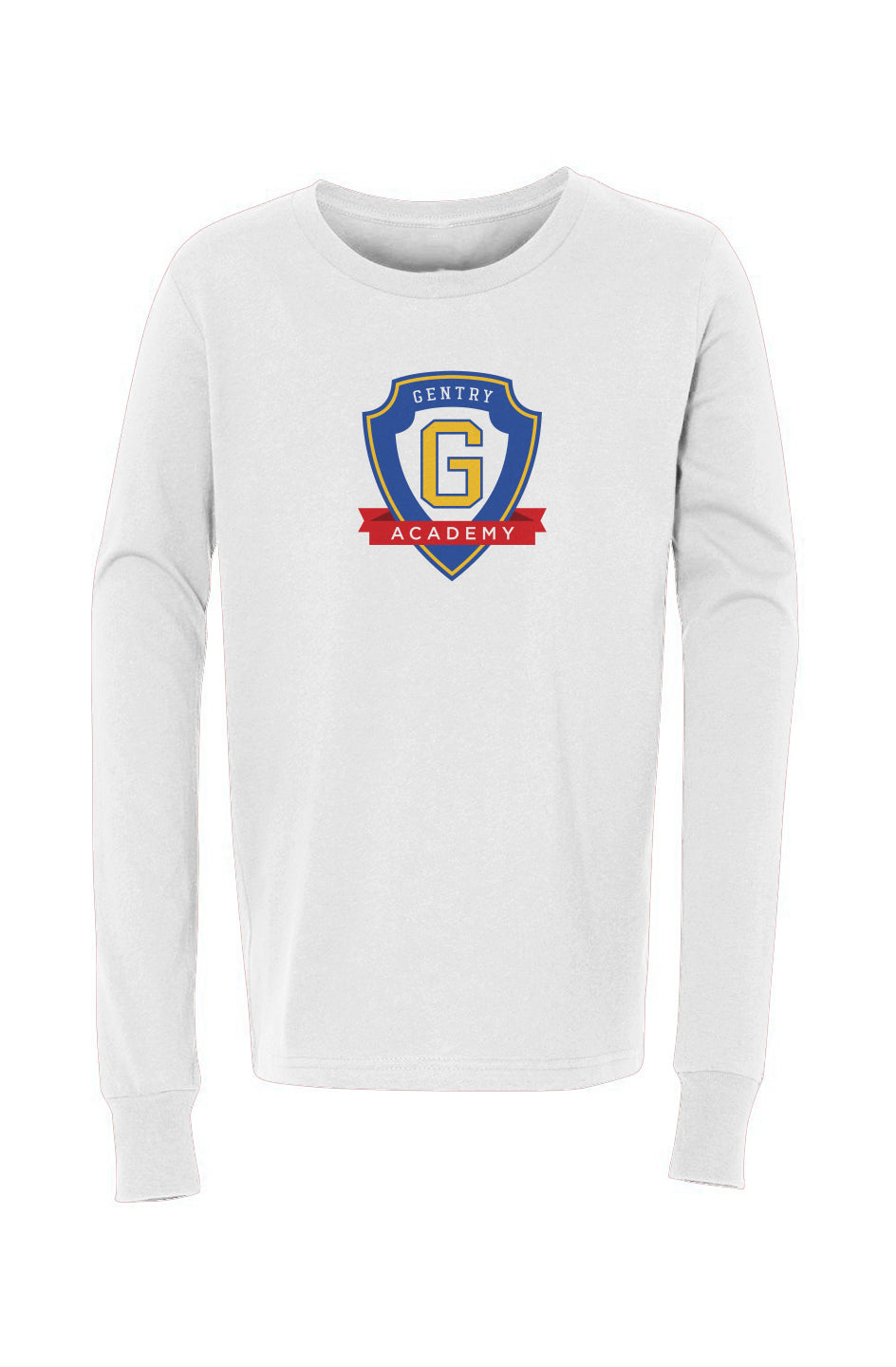 Gentry Academy Shield Youth Jersey Cotton Long Sleeve Tee