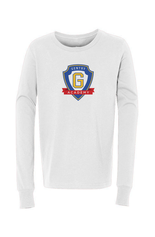 Gentry Academy Shield Youth Jersey Cotton Long Sleeve Tee