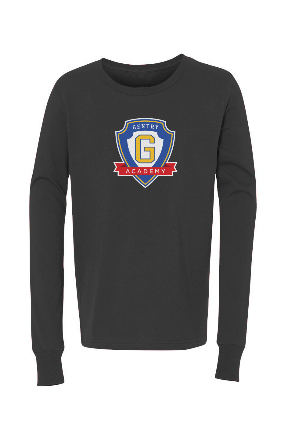 Gentry Academy Shield Youth Jersey Cotton Long Sleeve Tee