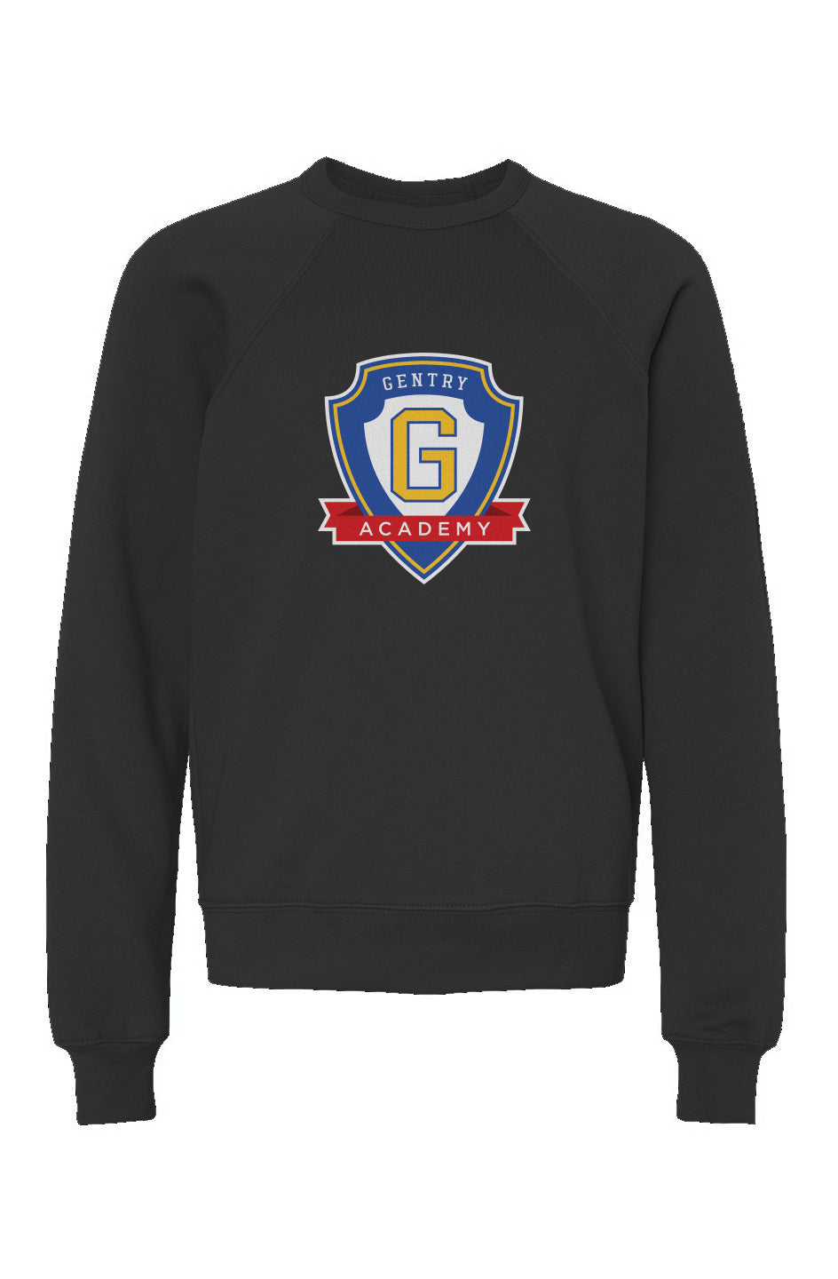 Gentry Academy Shield Youth Raglan Crewneck Sweatshirt