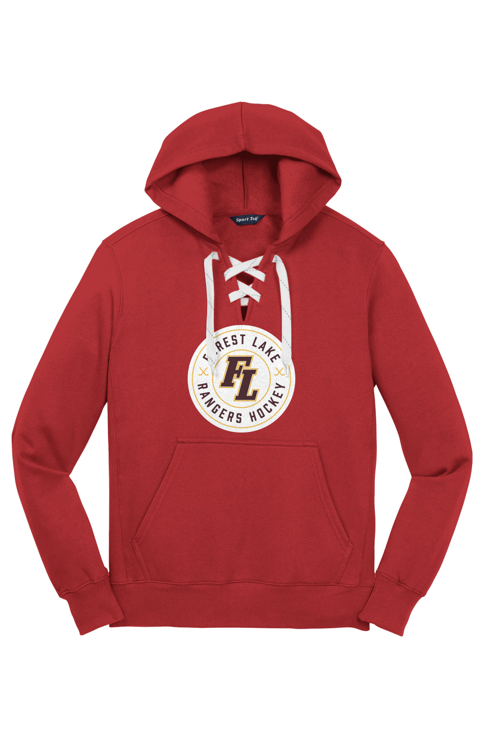 Forest Lake Hockey Lace Up Pullover Hooded Sweatshirt