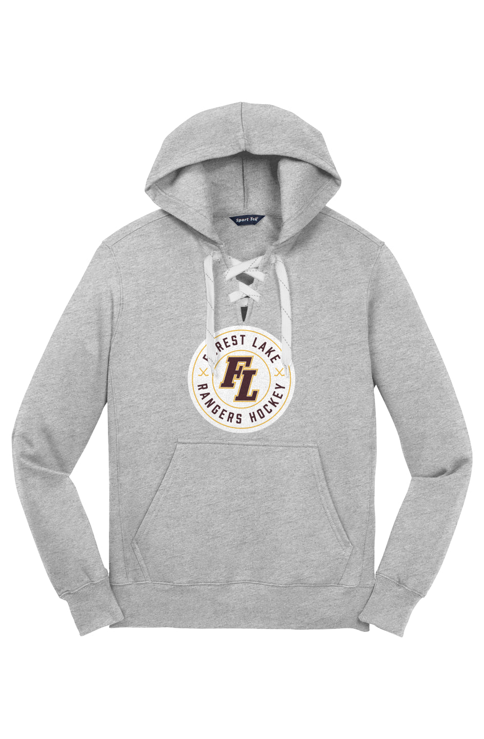 Forest Lake Hockey Lace Up Pullover Hooded Sweatshirt