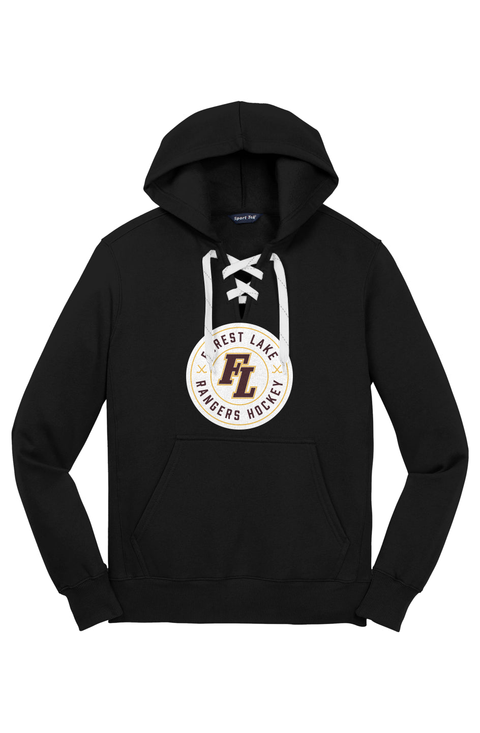 Forest Lake Hockey Lace Up Pullover Hooded Sweatshirt