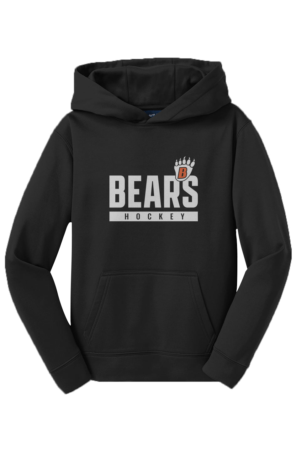 White Bear Lake Hockey Bears Youth Sport-Tek Fleece Hooded Pullover