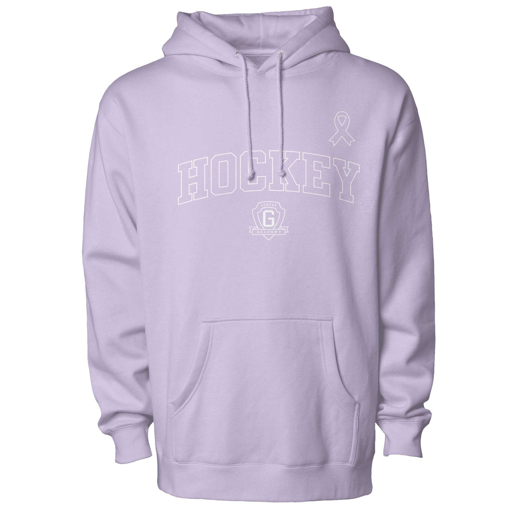 Gentry Academy Hockey Cancer Night pullover hoodie