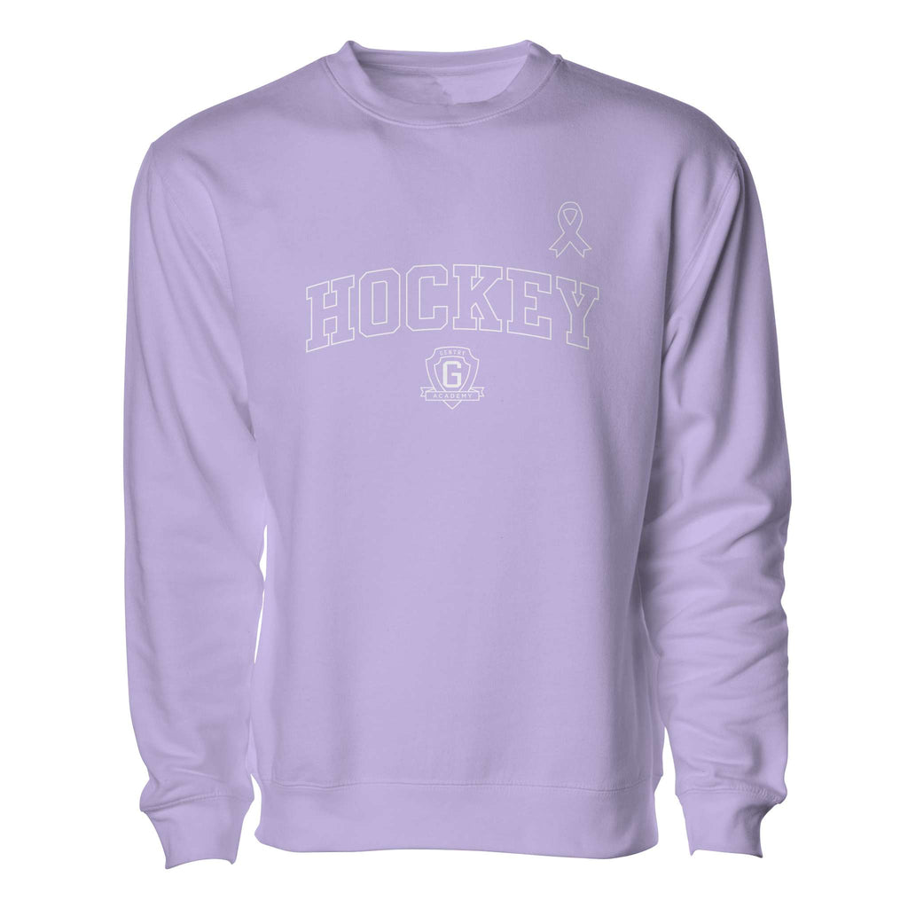 Gentry Academy Hockey Cancer Night Mid-Weight Sweatshirt