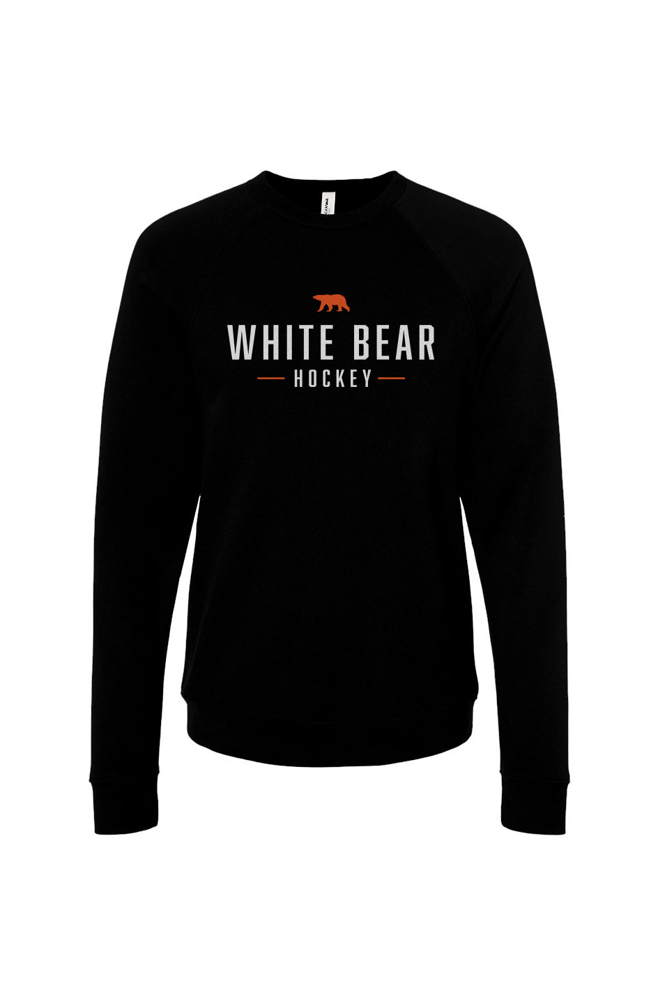 White Bear Hockey Sponge Fleece Crewneck Sweatshirt