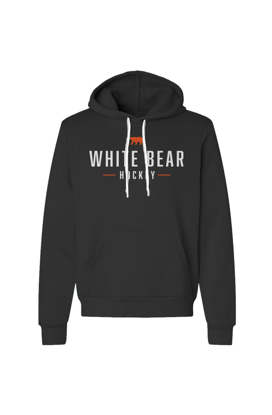 White Bear Hockey Sponge Fleece Pullover Hoodie