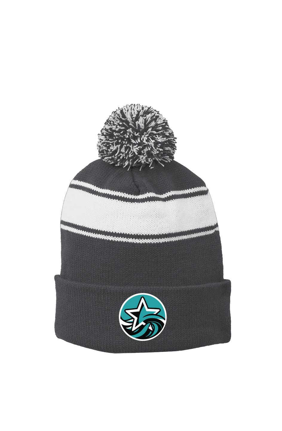 St. Paul Stars Stripe Pom Beanie