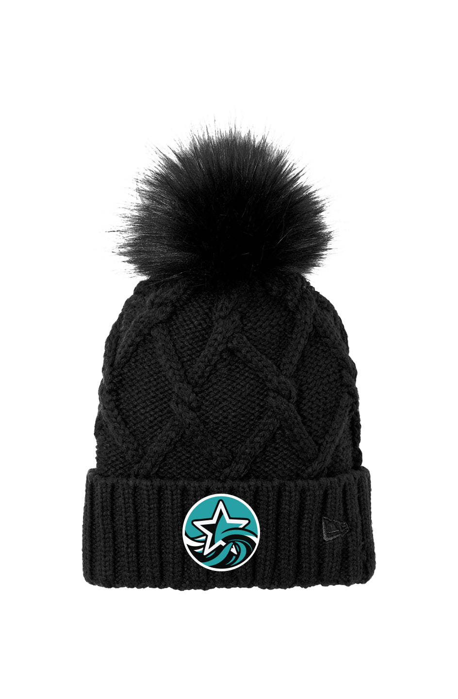 St. Paul Stars Faux Fur Pom Beanie