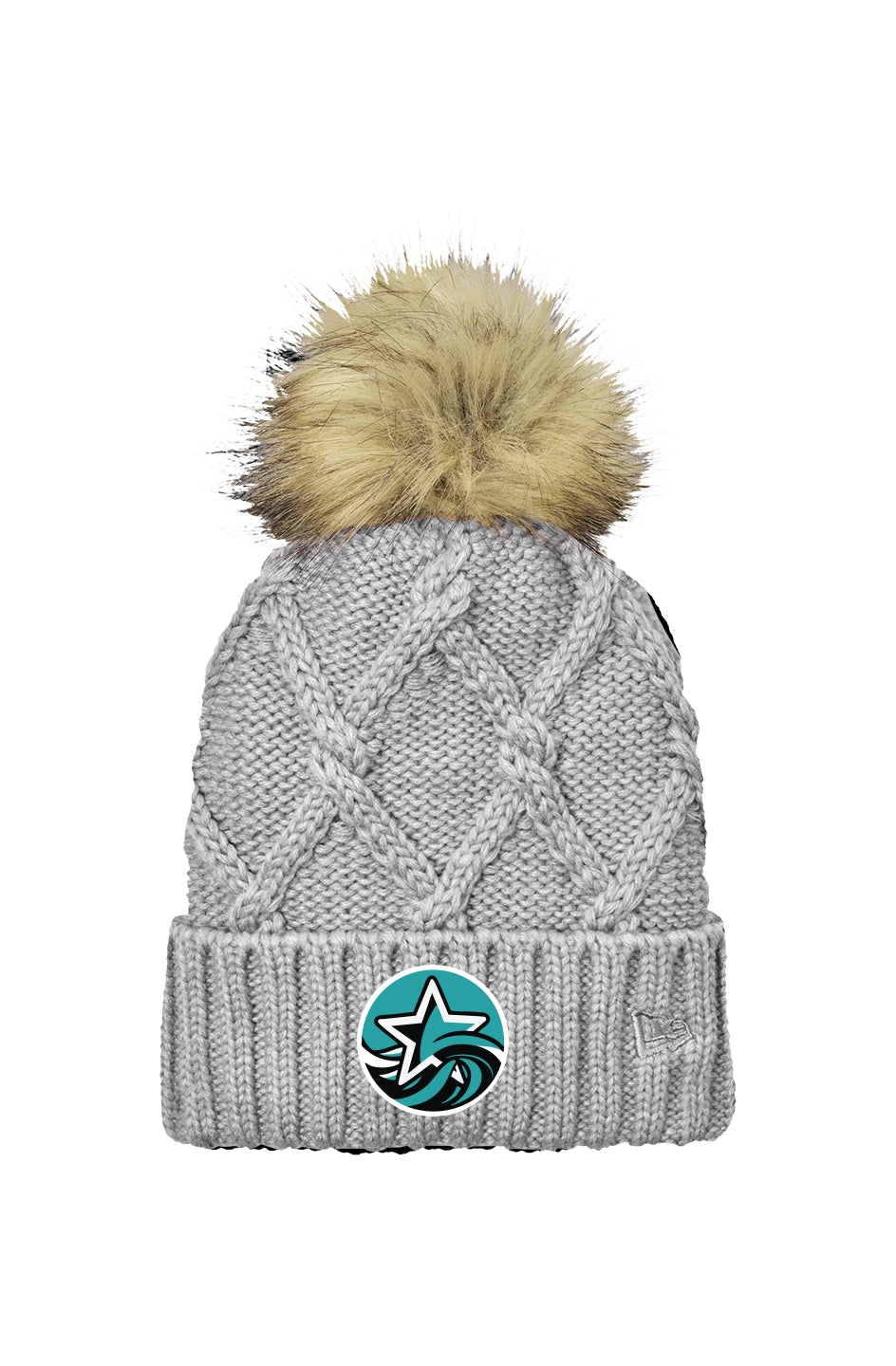 St. Paul Stars Faux Fur Pom Beanie