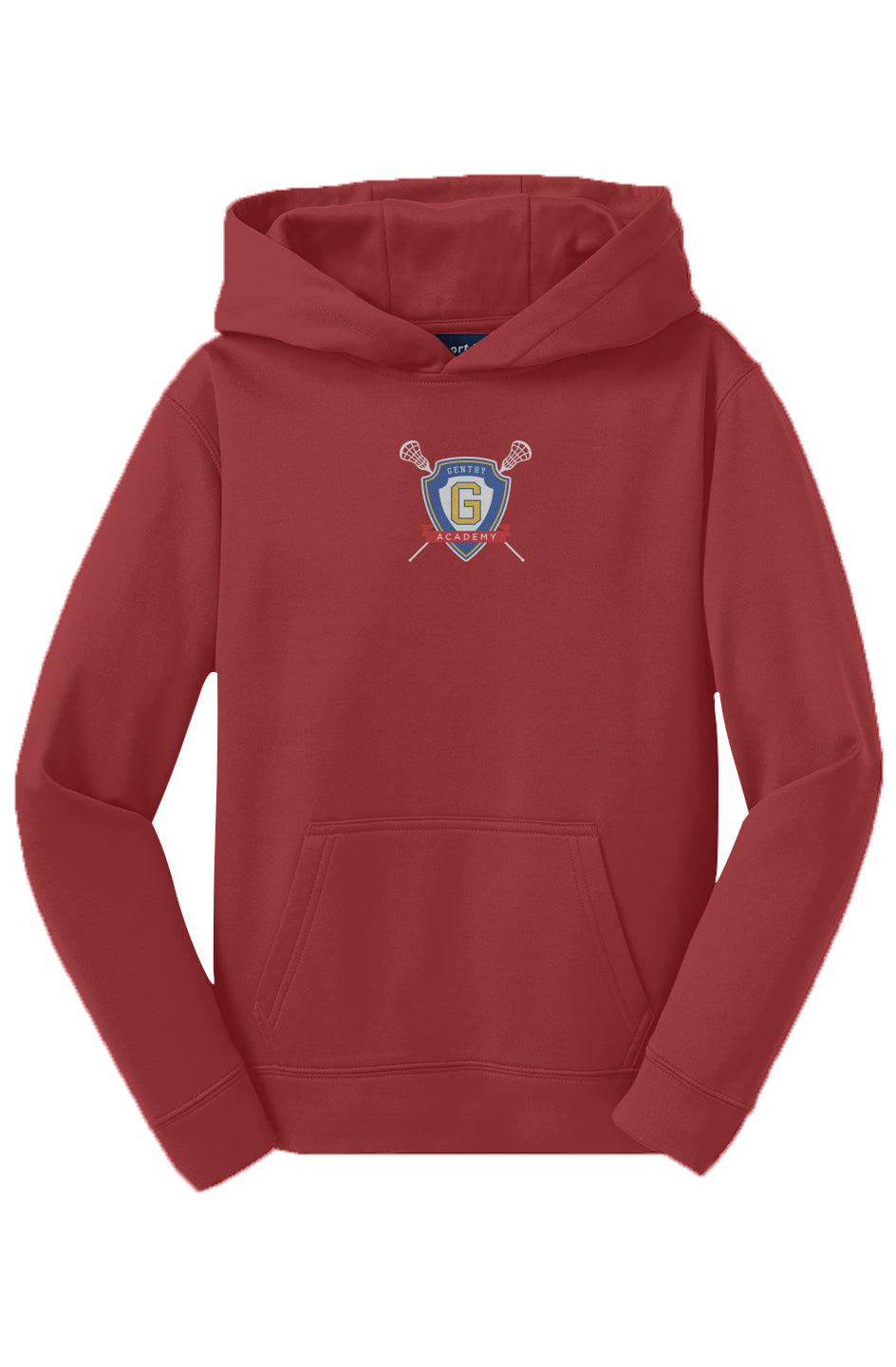 Gentry Academy Lacrosse Radial Youth Sport-Tek Fleece Hoodie