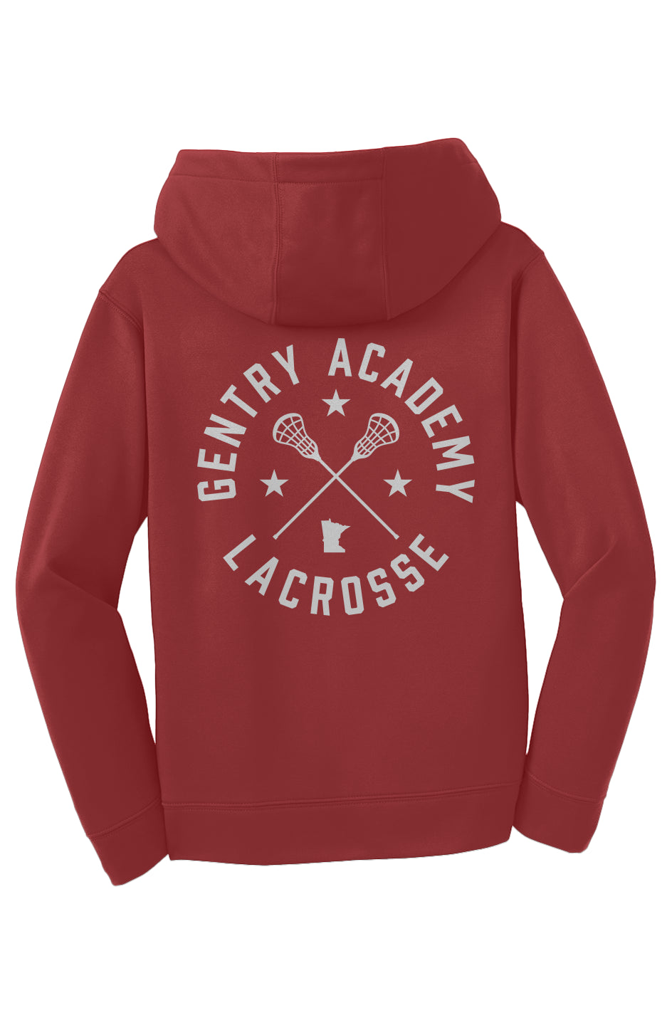 Gentry Academy Lacrosse Radial Youth Sport-Tek Fleece Hoodie