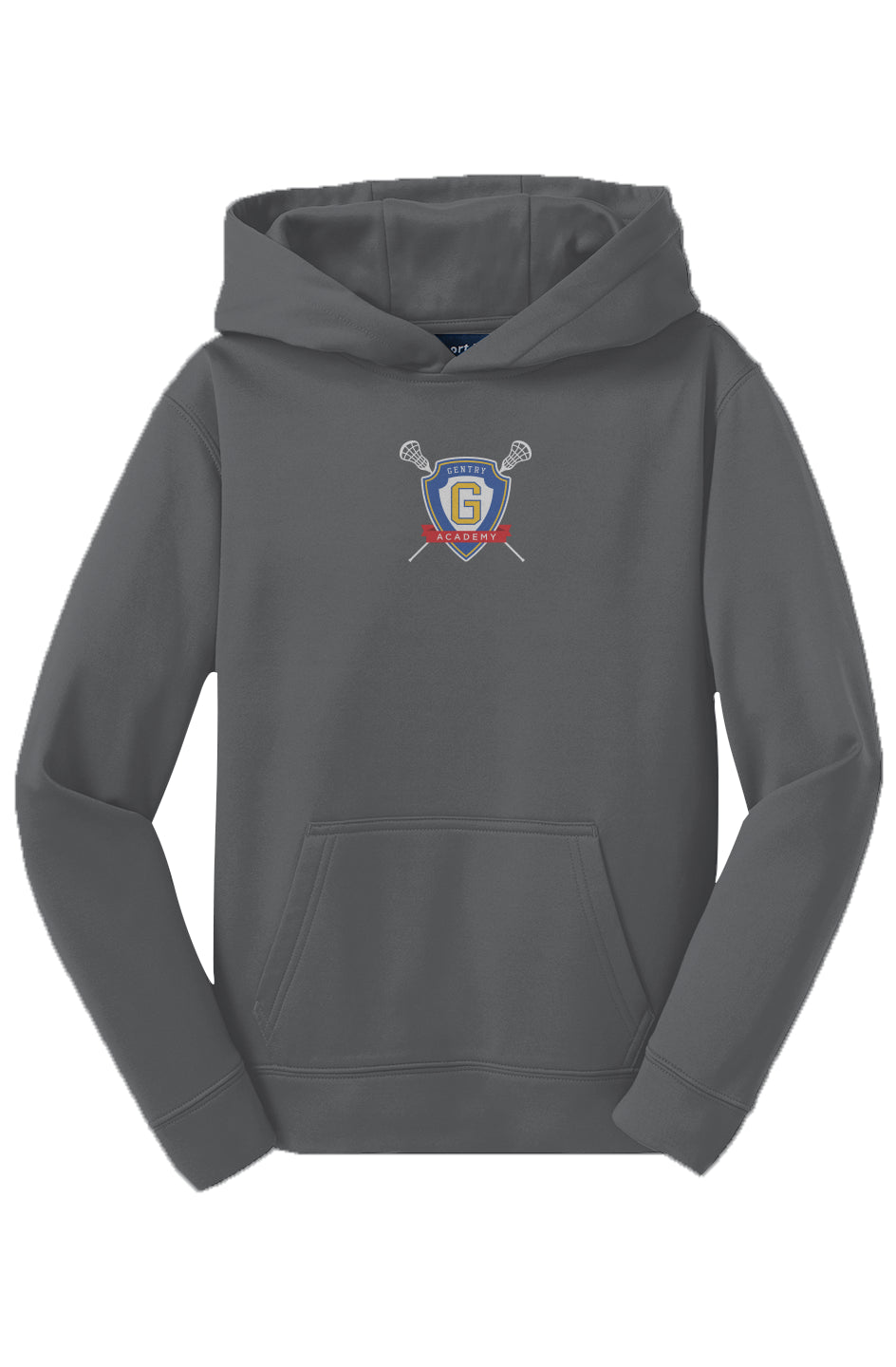 Gentry Academy Lacrosse Radial Youth Sport-Tek Fleece Hoodie