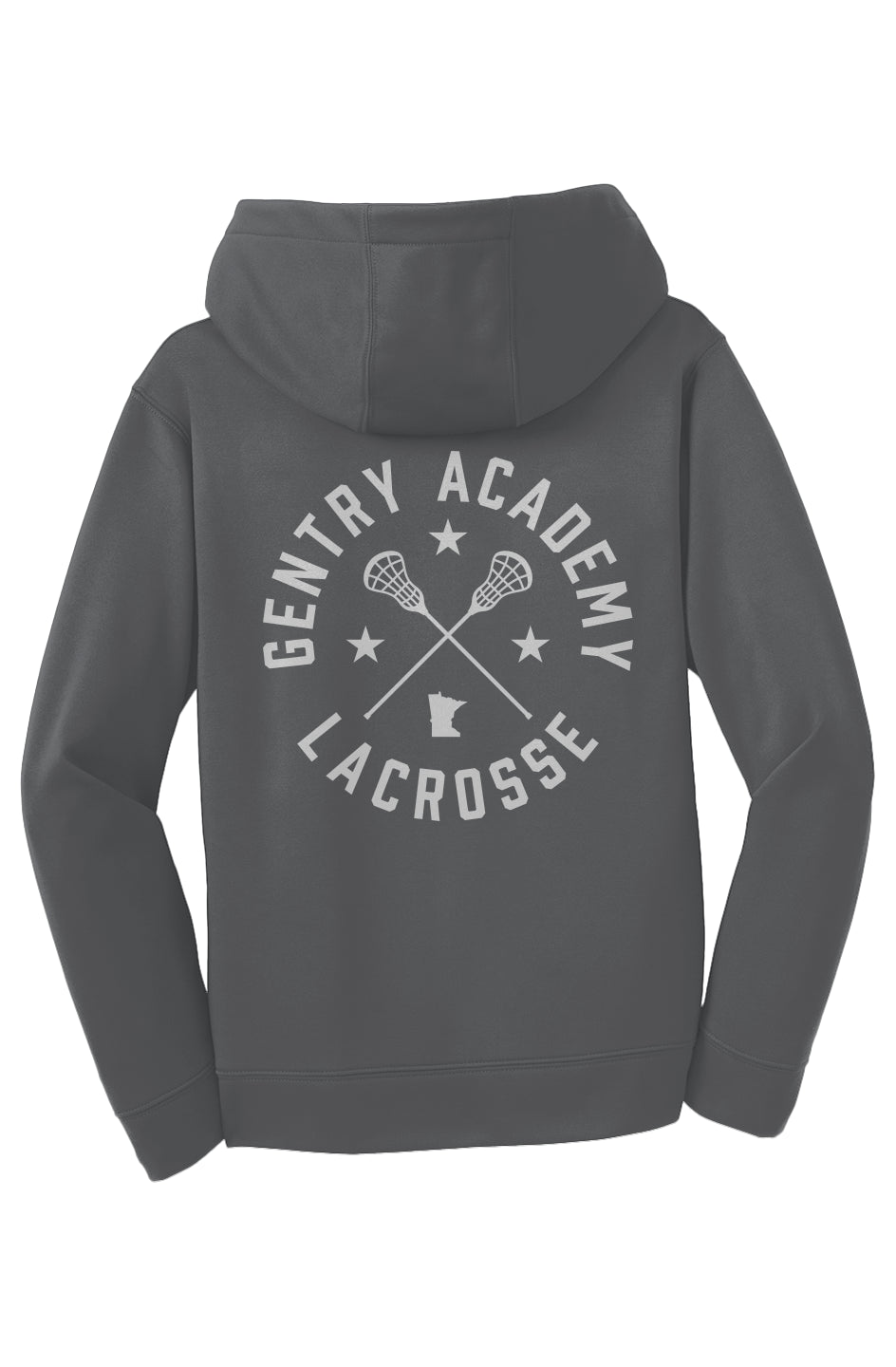 Gentry Academy Lacrosse Radial Youth Sport-Tek Fleece Hoodie