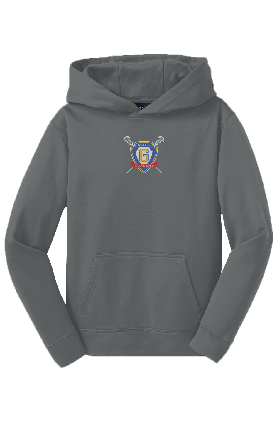 Gentry Academy Lacrosse Radial Youth Sport-Tek Fleece Hoodie