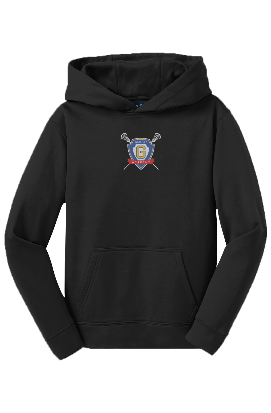 Gentry Academy Lacrosse Radial Youth Sport-Tek Fleece Hoodie