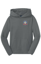 Gentry Academy Lacrosse Flag Youth Sport-Tek Fleece Hoodie
