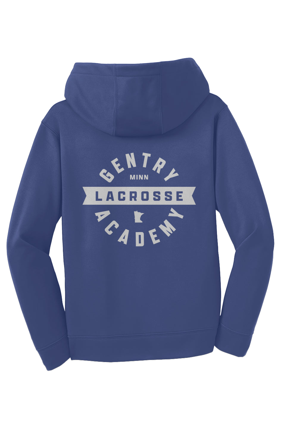 Gentry Academy Lacrosse Flag Youth Sport-Tek Fleece Hoodie