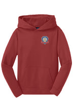 Gentry Academy Lacrosse Flag Youth Sport-Tek Fleece Hoodie