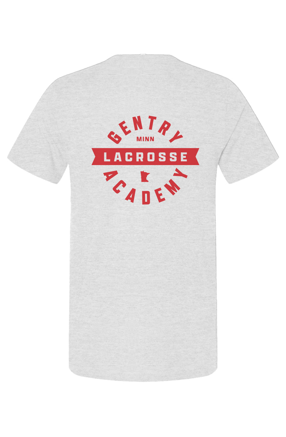Gentry Academy Lacrosse Flag Back Print Tee