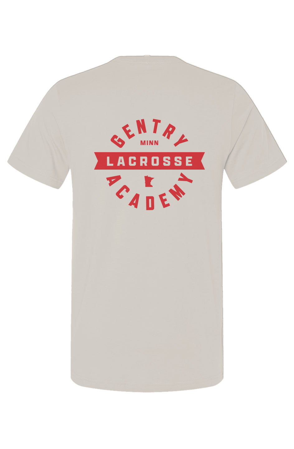 Gentry Academy Lacrosse Flag Back Print Tee