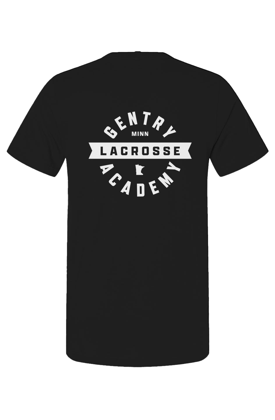 Gentry Academy Lacrosse Flag Back Print Tee