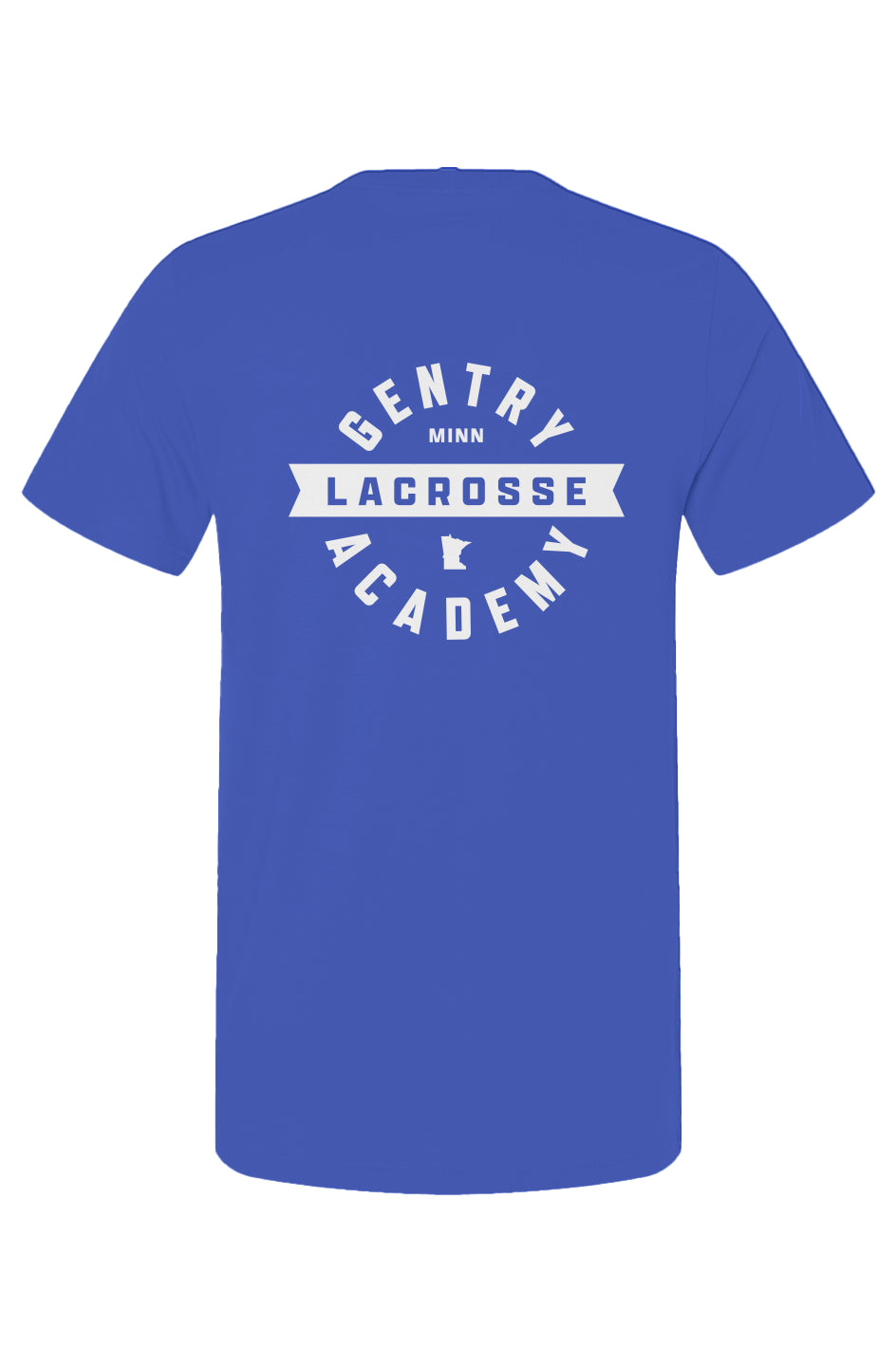 Gentry Academy Lacrosse Flag Back Print Tee