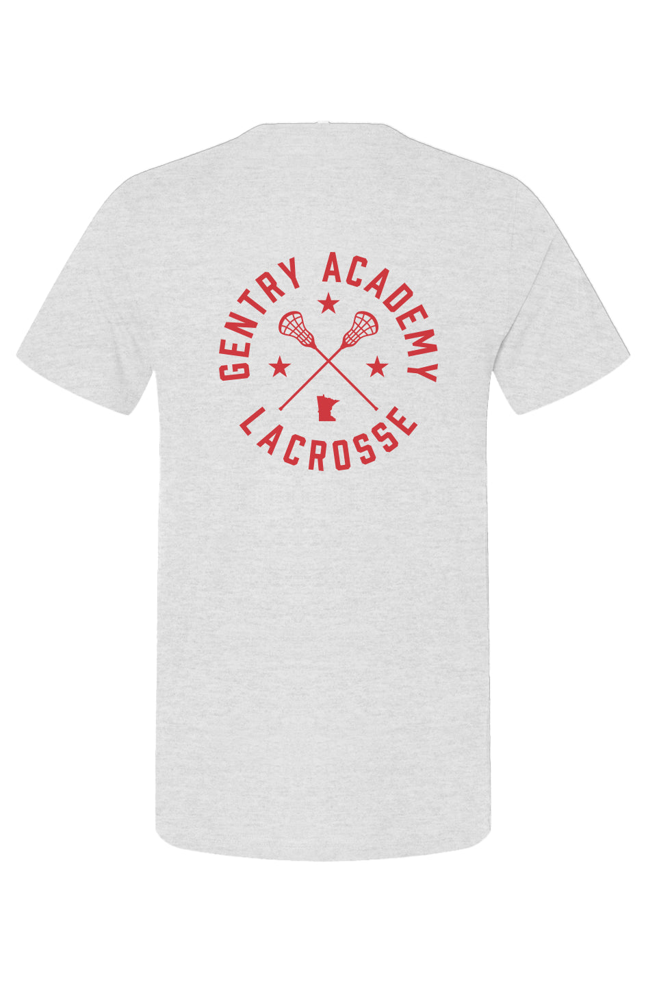 Gentry Academy Lacrosse Radial Back Print Tee