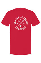 Gentry Academy Lacrosse Radial Back Print Tee