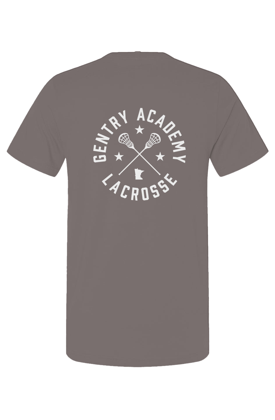 Gentry Academy Lacrosse Radial Back Print Tee