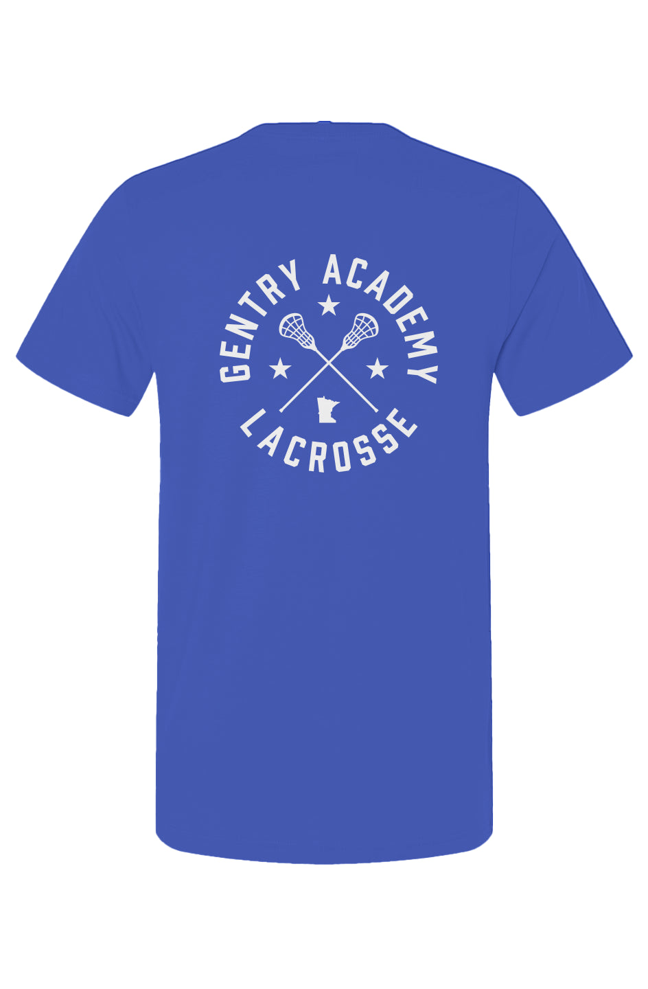 Gentry Academy Lacrosse Radial Back Print Tee
