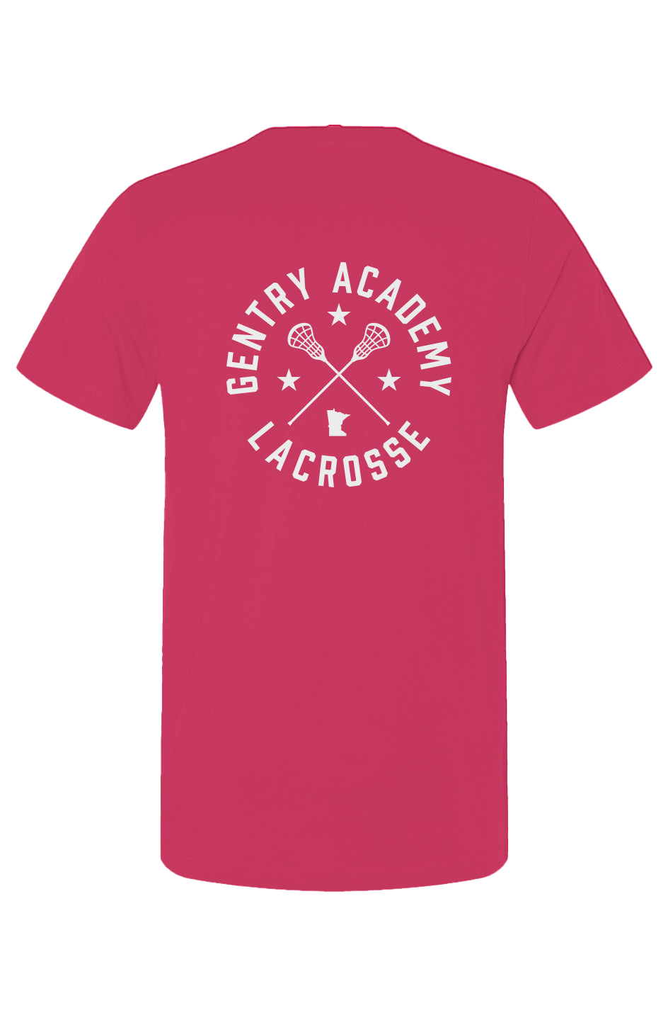 Gentry Academy Lacrosse Radial Back Print Tee