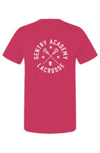 Gentry Academy Lacrosse Radial Back Print Tee