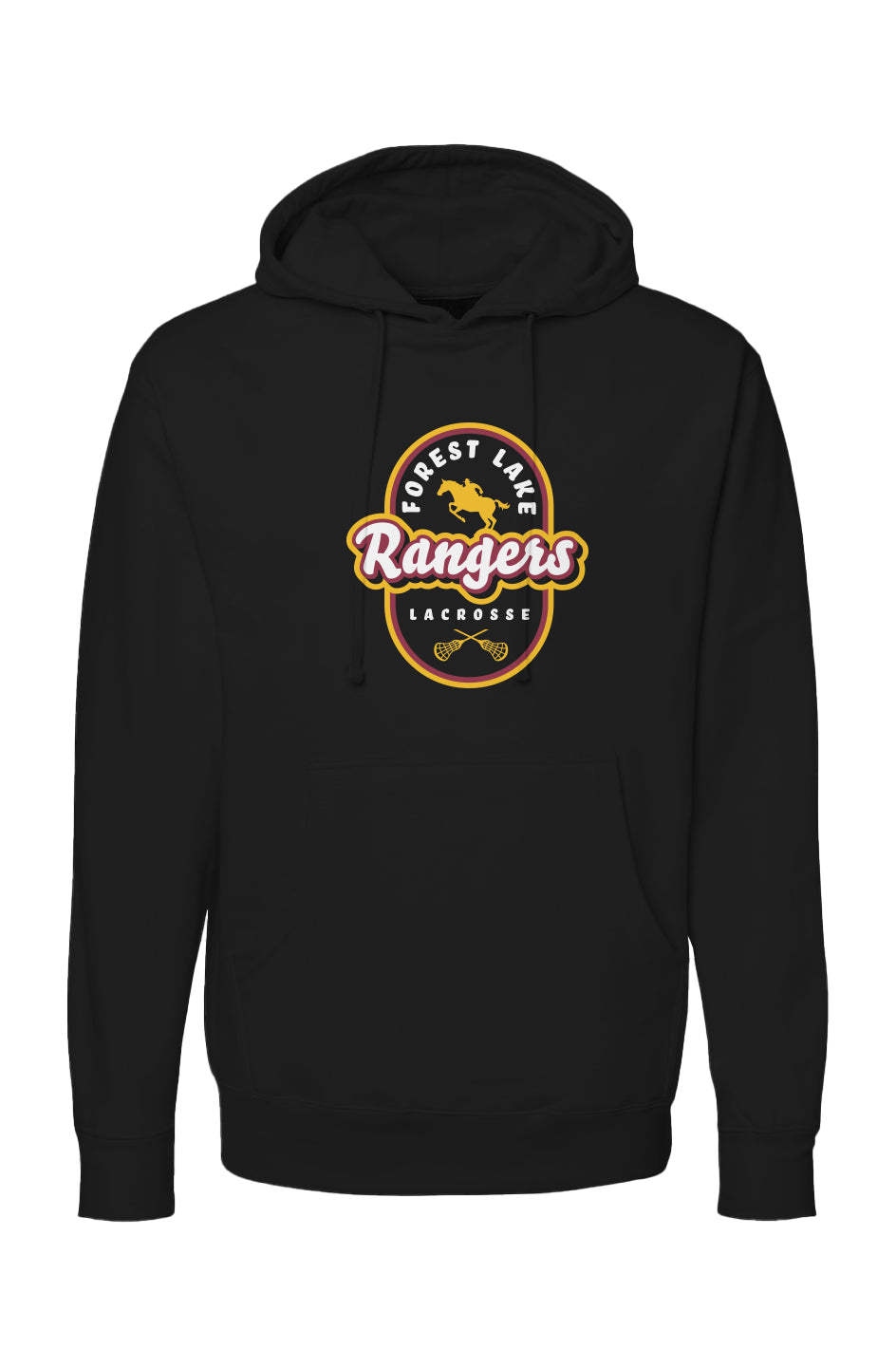 Forest Lake Lacrosse Vintage Label Midweight Hoodie