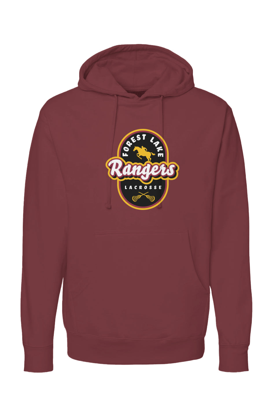 Forest Lake Lacrosse Vintage Label Midweight Hoodie