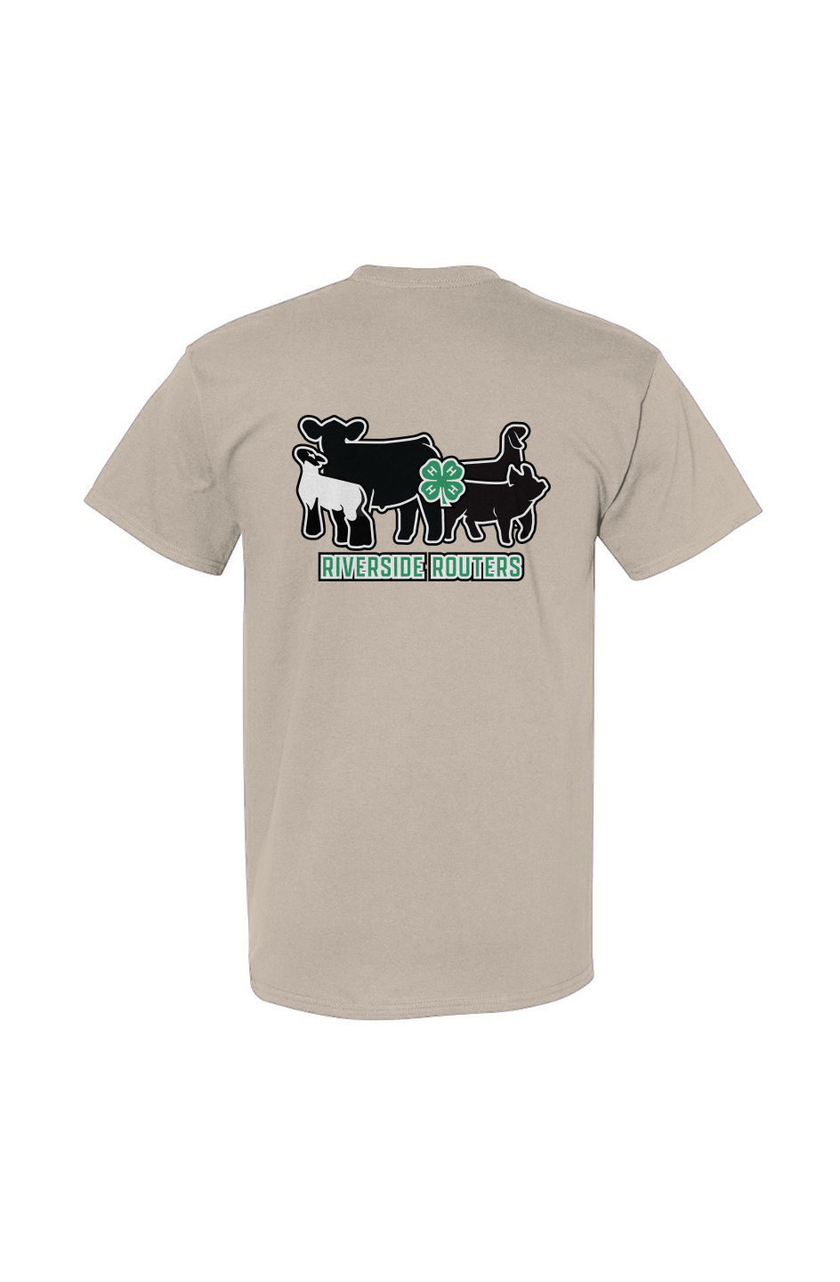 4H Riverside Routers Back Print Heavy Cotton Tee