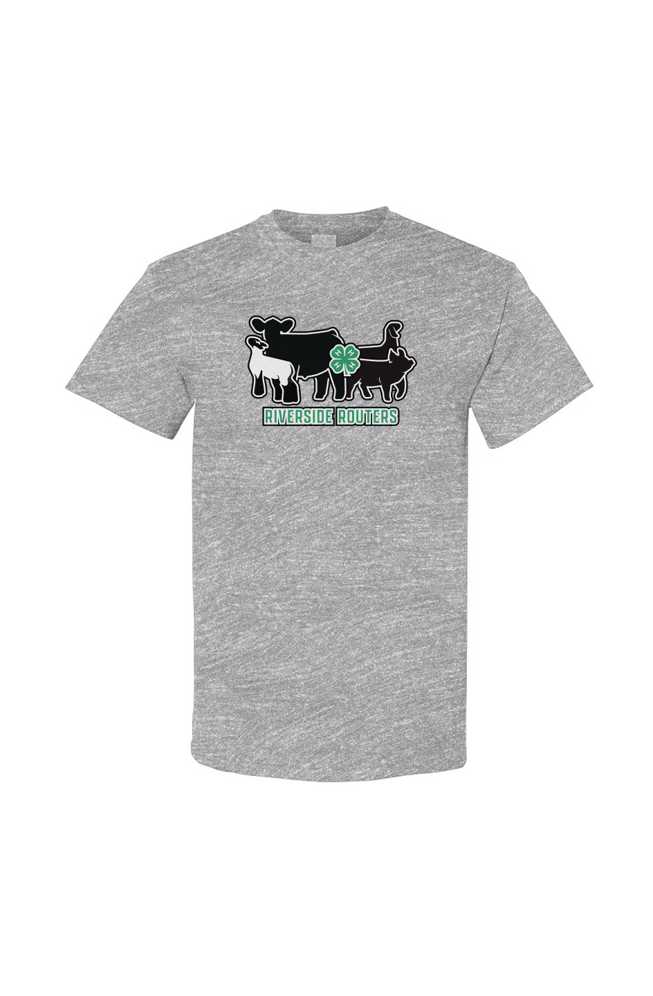 4H Riverside Routers Front Print Heavy Cotton Tee