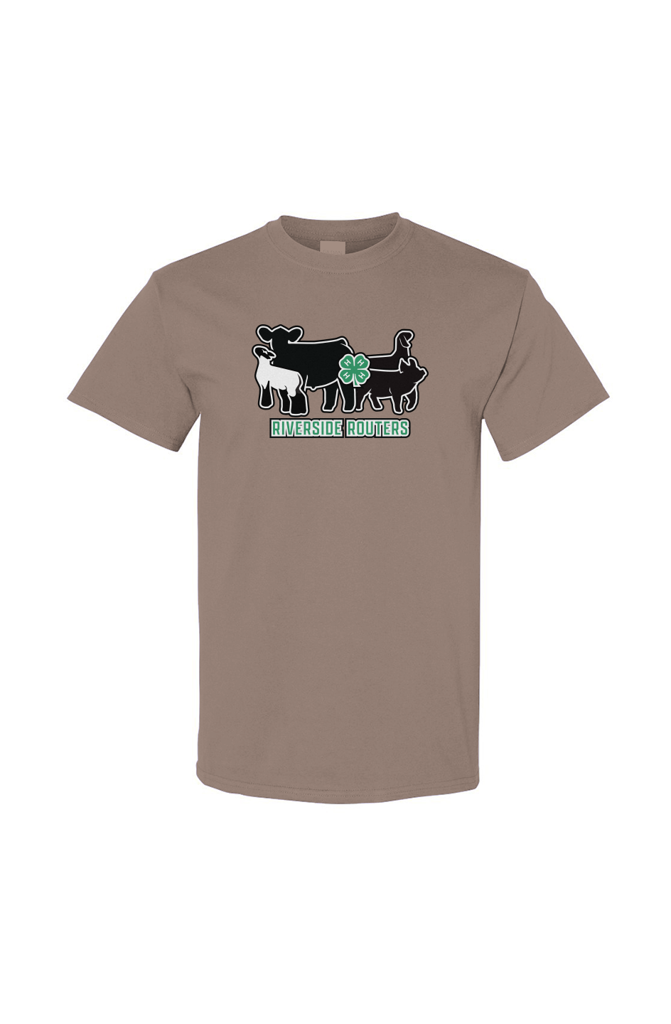 4H Riverside Routers Front Print Heavy Cotton Tee
