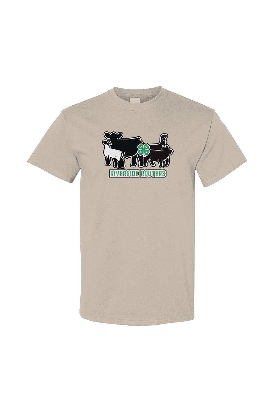 4H Riverside Routers Front Print Heavy Cotton Tee