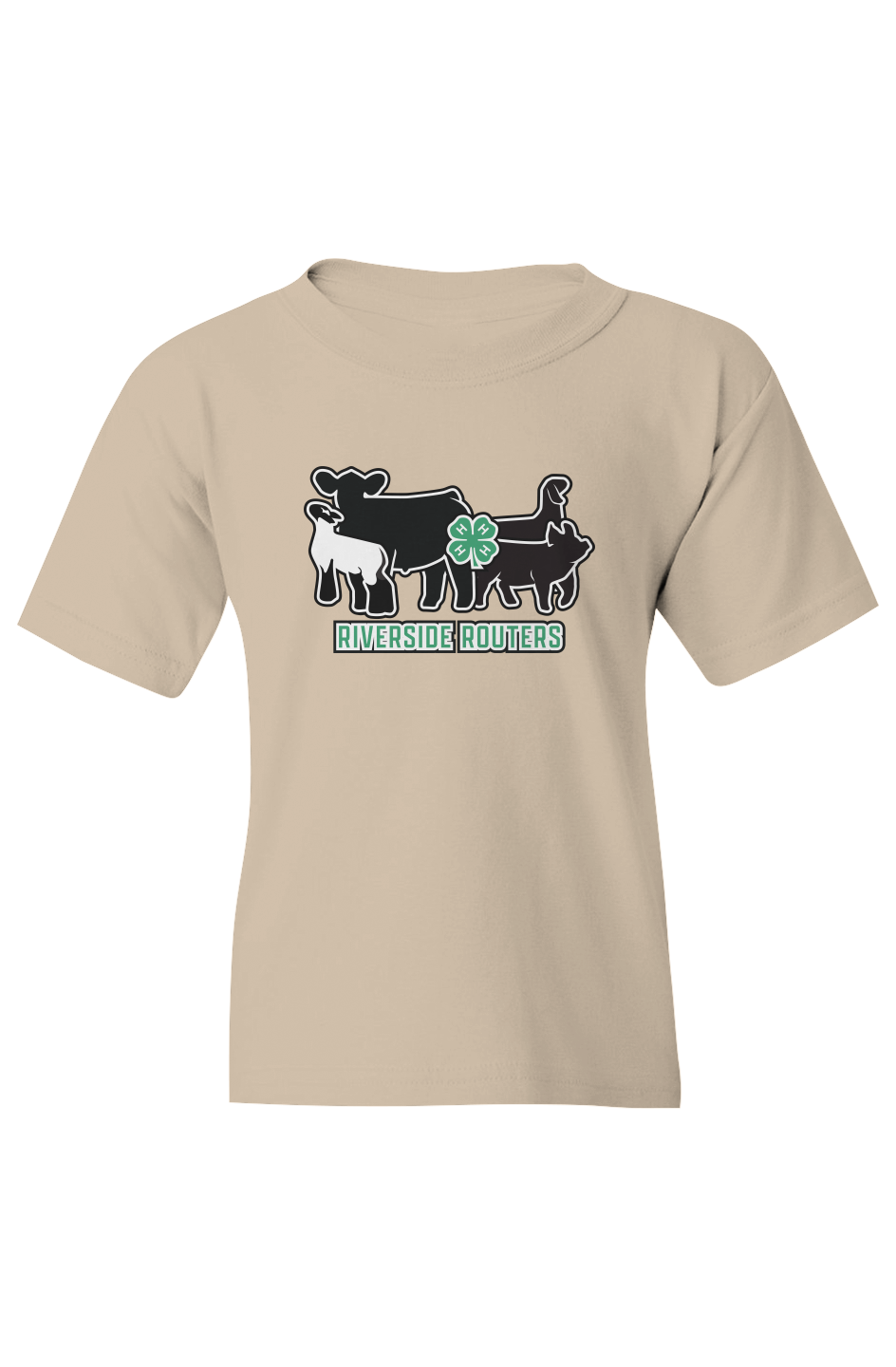 4H Riverside Routers Youth Heavy Cotton Tee