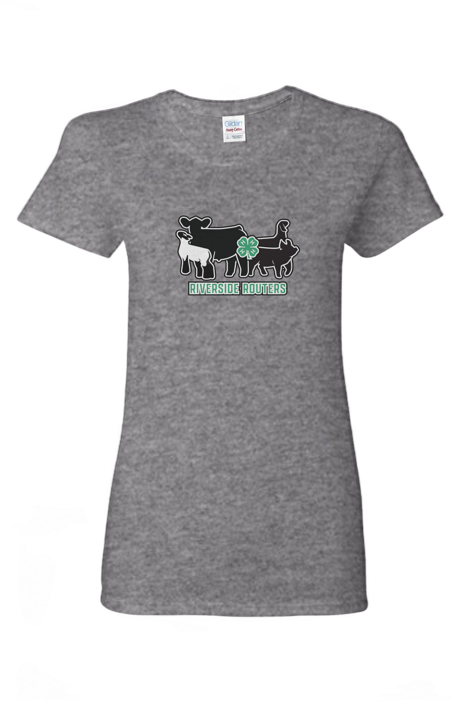 4H Riverside Routers Women's Heavy Cotton Tee