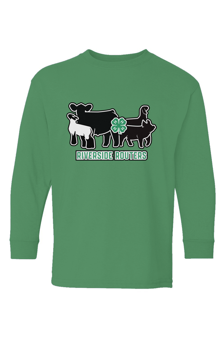 4H Riverside Routers Heavy Cotton Youth Long Sleeve Tee