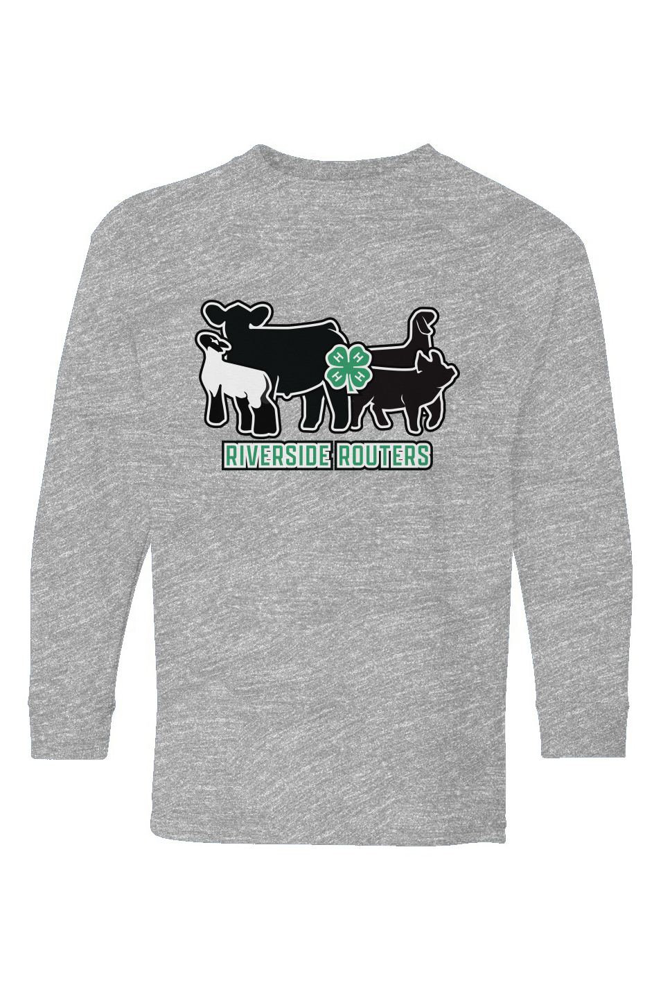 4H Riverside Routers Heavy Cotton Youth Long Sleeve Tee