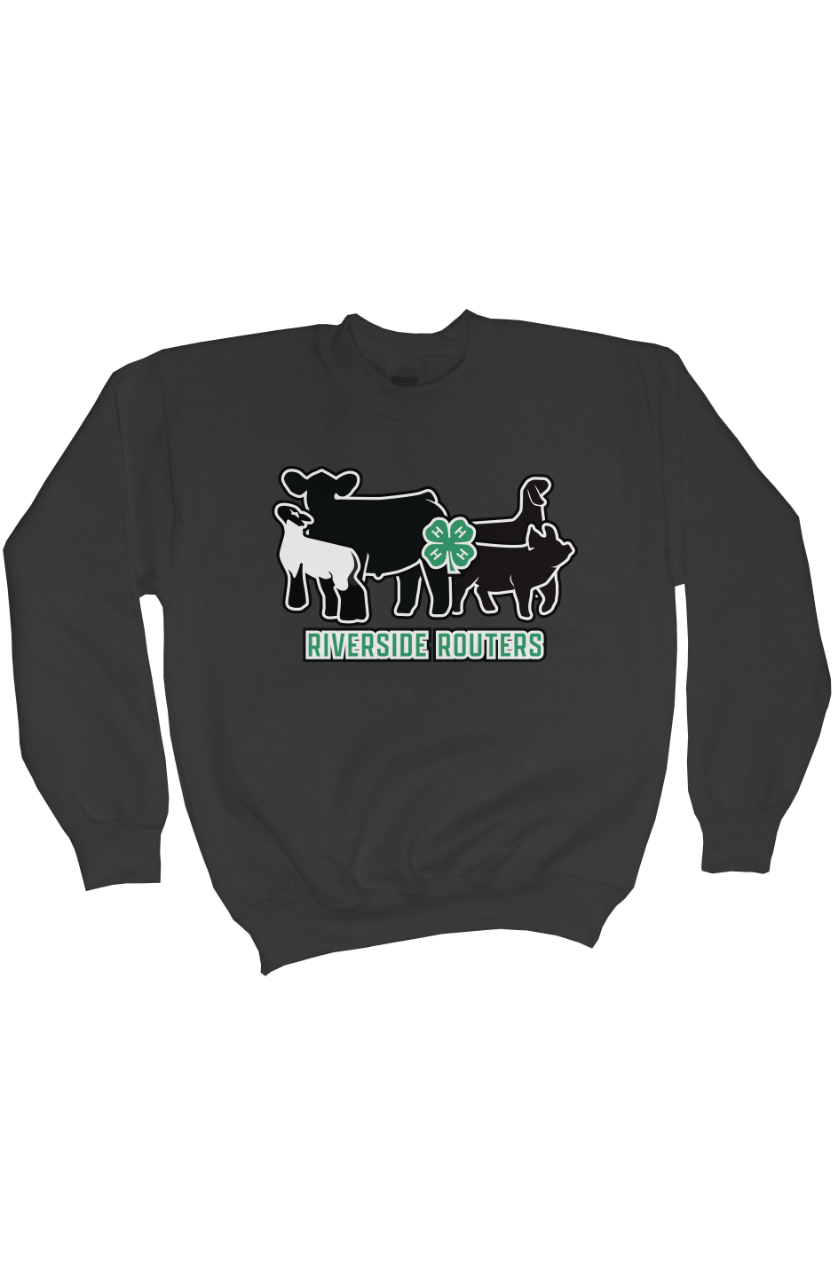 4H Riverside Routers Youth Crewneck Sweatshirt