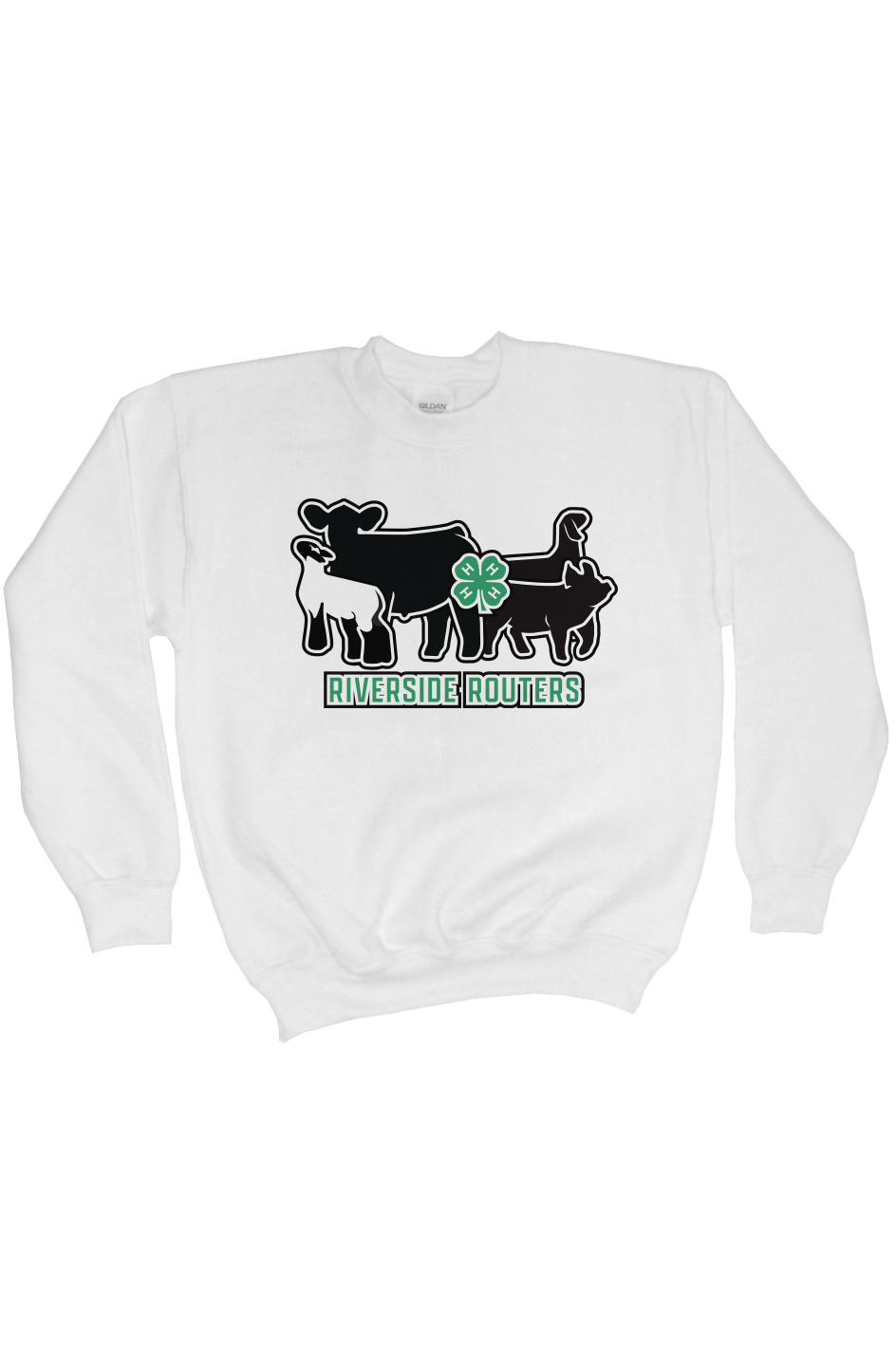 4H Riverside Routers Youth Crewneck Sweatshirt