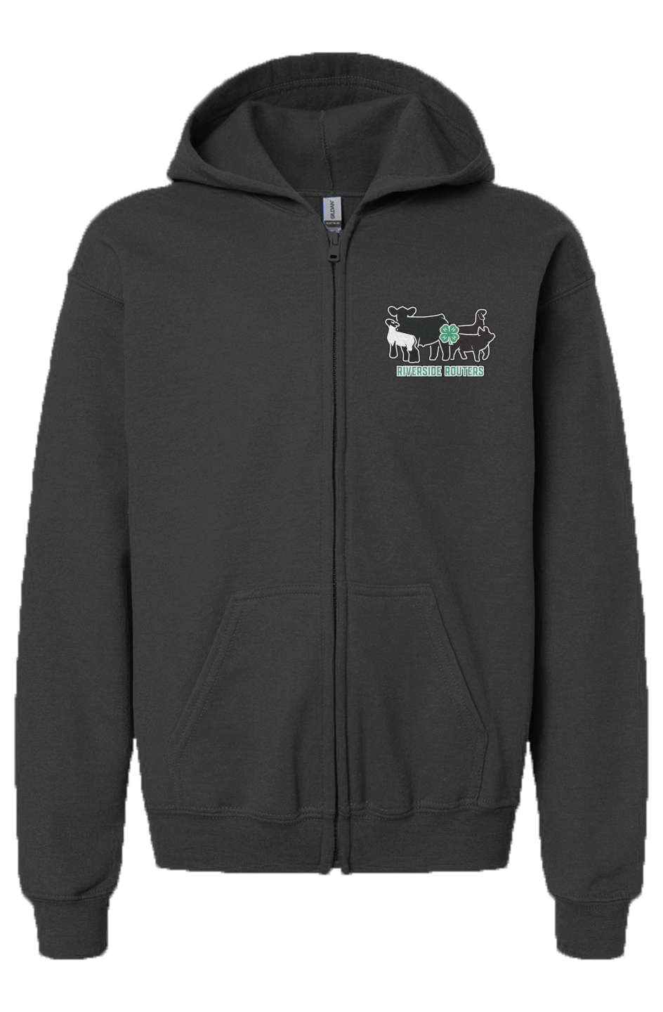4H Riverside Routers Youth Zip Hoodie