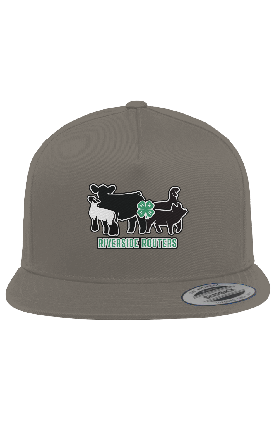 4 Riverside Routers 5-Panel Cotton Twill Snapback Cap